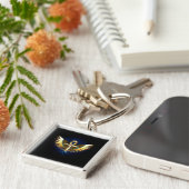 金ゴールドアンクと翼 キーホルダー (側面)