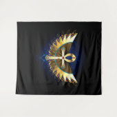 金ゴールドアンクと翼 タペストリー (正面(横))