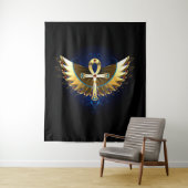 金ゴールドアンクと翼 タペストリー (インサイチュ)