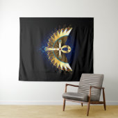 金ゴールドアンクと翼 タペストリー (インサイチュ(横))