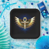 金ゴールドアンクと翼 ペーパープレート (パーティー)