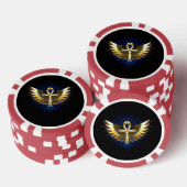 金ゴールドアンクと翼 ポーカーチップ (積み重ね)