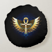 金ゴールドアンクと翼 ラウンドクッション (裏面)