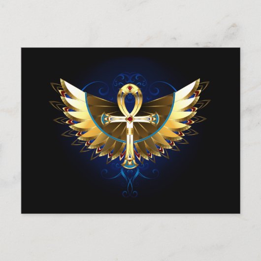 金ゴールドアンクと翼 案内ポストカード (正面)