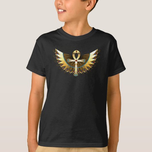 金ゴールドアンクと翼 Tシャツ (正面)