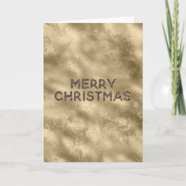 金ゴールドアンティークグリッターグリッツクリスマス カード