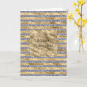 金ゴールドアンティークパープルグリッターグリッツストライプズ カード (黄色い花)