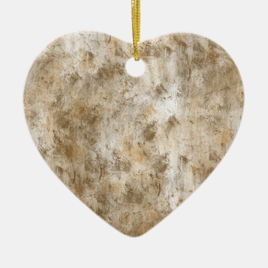 金ゴールドアンティーク抽象芸術 セラミックオーナメント (正面)