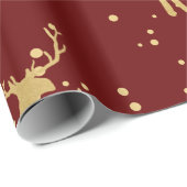 金ゴールドアントラートナデアマエレガントルーン水玉模様 ラッピングペーパー (ロールコーナー)