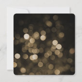 金ゴールドアンドブラックグラマーハリウッドブライダルシャワー 招待状 (裏面)