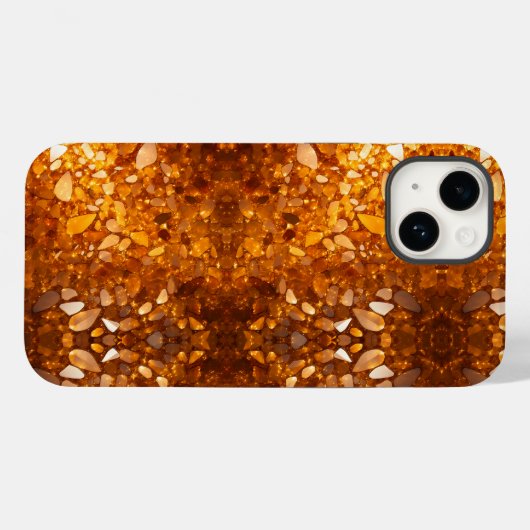 金ゴールドアンバー Case-Mate iPhoneケース (裏面 (横))