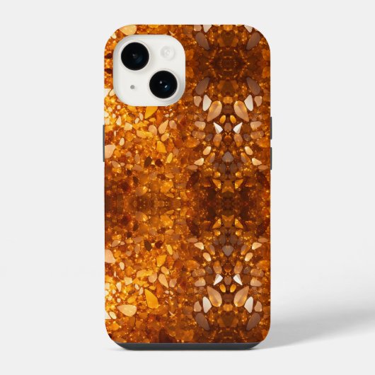 金ゴールドアンバー iPhoneケース (裏面)