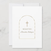 金ゴールドアーエレガントチフローラボスペインのティゾ 招待状 (裏面)