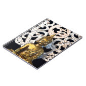 金ゴールドアースブッダOMオウムマントラアジュナ ノートブック (左側)