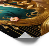 金ゴールドアートカップル ポスター (角)