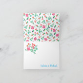 金ゴールドアートメキシコ・フィエスタお礼のノートカード サンキューカード (内部)