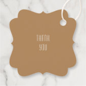 金ゴールドアールデコギャツビースタイル結婚ズ フェイバータグ (裏面)