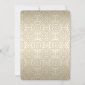 金ゴールドアールデコスタイルシャワー招待状 招待状 (裏面)