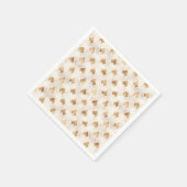 金ゴールドアールデコパターン スタンダードカクテルナプキン (角)