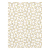 金ゴールドアールデコパターン（白） テーブルクロス (正面)