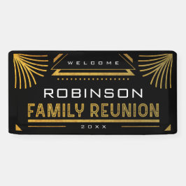 金ゴールドアールデコファミリ懇親会 横断幕