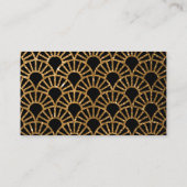 金ゴールドアールデコフ結婚ァンのオンラインRSVP エンクロージャーカード (裏面)