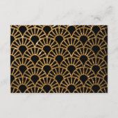 金ゴールドアールデコフ結婚ァンの情報カード エンクロージャーカード (裏面)