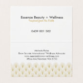 金ゴールドアールデコ幾何学模様 名刺 (内部フラット)