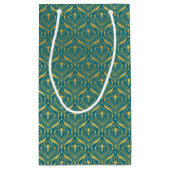 金ゴールドアールデコ結婚のギフト特典抱き枕 スモールペーパーバッグ (裏面)