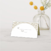 金ゴールドアールデコ プレイスカード (正面)