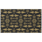 金ゴールドアールヌーボークリスマス装飾 テーブルクロス (正面(横))