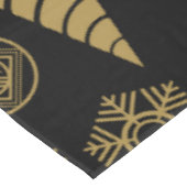 金ゴールドアールヌーボークリスマス装飾 テーブルクロス (アングル)