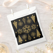 金ゴールドアールヌーボークリスマス装飾 フェイバーバッグ (クリップ留めされた状態)