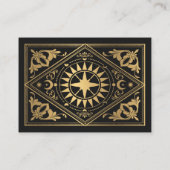 金ゴールドアールヌーボーゴシックタロットカードソングの要求 エンクロージャーカード (裏面)