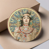 金ゴールドアールヌーボーミュシャサラ・ベルナードシャンパーニュ ラウンドシール