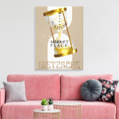 金ゴールドアールヌーボー内向哲学引用文 キャンバスプリント (インサイチュ (リビング))