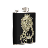 金ゴールドイエスは明るく輝く神を見上げる フラスク (右)