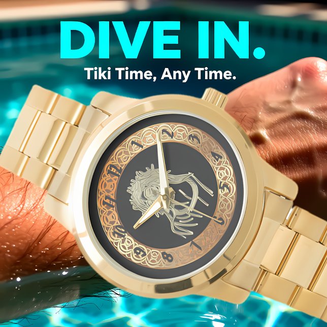 金ゴールドイエスは明るく輝く神を見上げる 腕時計 (クリエイターアップロード済み)