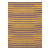 金ゴールドイエローとパープルストライプ テーブルクロス (正面)