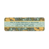 金ゴールドイエローエレガンスポピーワイルドフラワー開花 ラベル (正面)