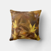 金ゴールドイエローオータム秋メープル葉ズ クッション (裏面)