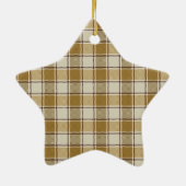 金ゴールドイエロークリームストライプ類 セラミックオーナメント (裏面)