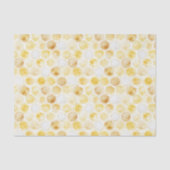 金ゴールドイエローハニカム誕生日 薄葉紙 (正面)