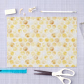 金ゴールドイエローハニカム誕生日 薄葉紙 (クラフト)