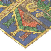 金ゴールドイエローフローラ、出生クリスマスパメント ロングテーブルランナー (コーナー)