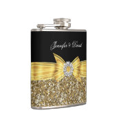 金ゴールドイエローブラックダイヤ結婚モンド婚約 フラスク (右)