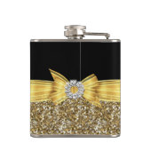 金ゴールドイエローブラックダイヤ結婚モンド婚約 フラスク (裏面)