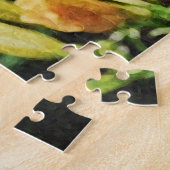 金ゴールドイエローリリーフラワーズガーデンパズル ジグソーパズル (側面)