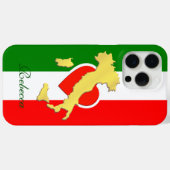 金ゴールドイタリモノグラムのア国イタリアン旗の電話番号 Case-Mate iPhoneケース (裏面 (横))
