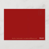 金ゴールドイデオグラム中国のドッグイヤー〔占星術の〕十二宮図誕生日VP ポストカード (裏面)